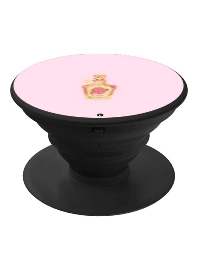 BP Bottle Printed Pop Socket Phone Holder Pink/Yellow/Black  - Image 1