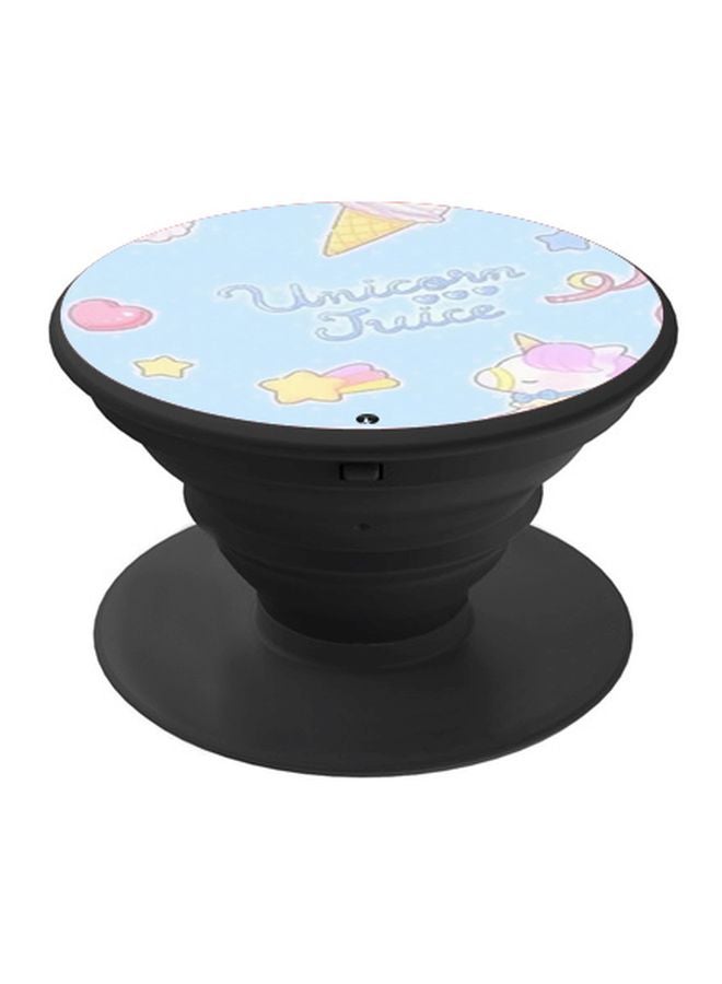 BP Unicorn Juice Printed Pop Socket Phone Holder Light Blue/Pink/Black - Image 1