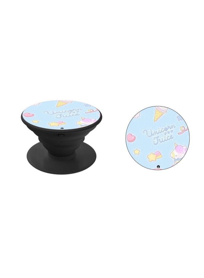 BP Unicorn Juice Printed Pop Socket Phone Holder Light Blue/Pink/Black - Image 2