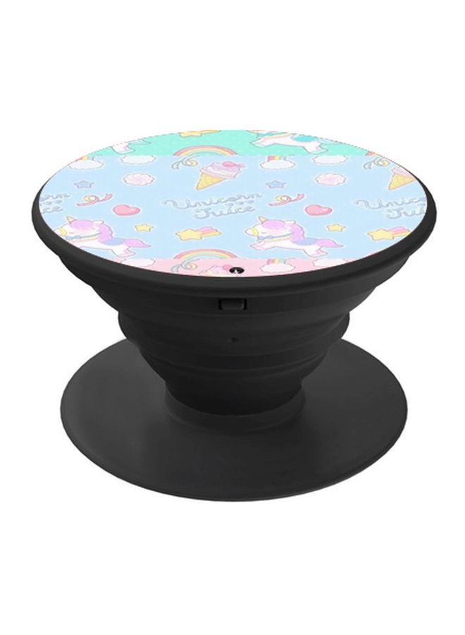 BP Unicorn Juice Printed Pop Socket Phone Holder Blue/Green/Black - Image 1