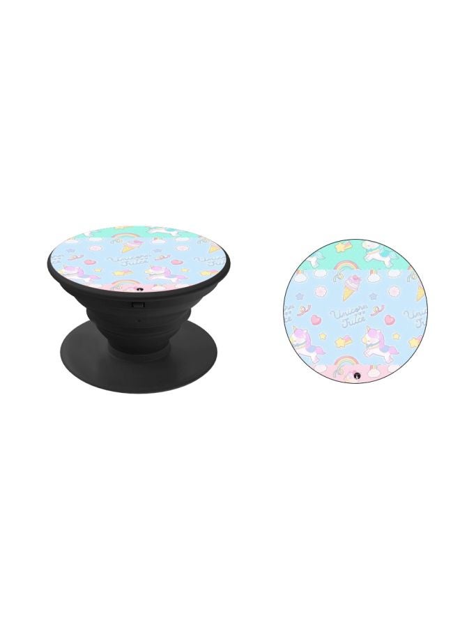 BP Unicorn Juice Printed Pop Socket Phone Holder Blue/Green/Black - Image 2