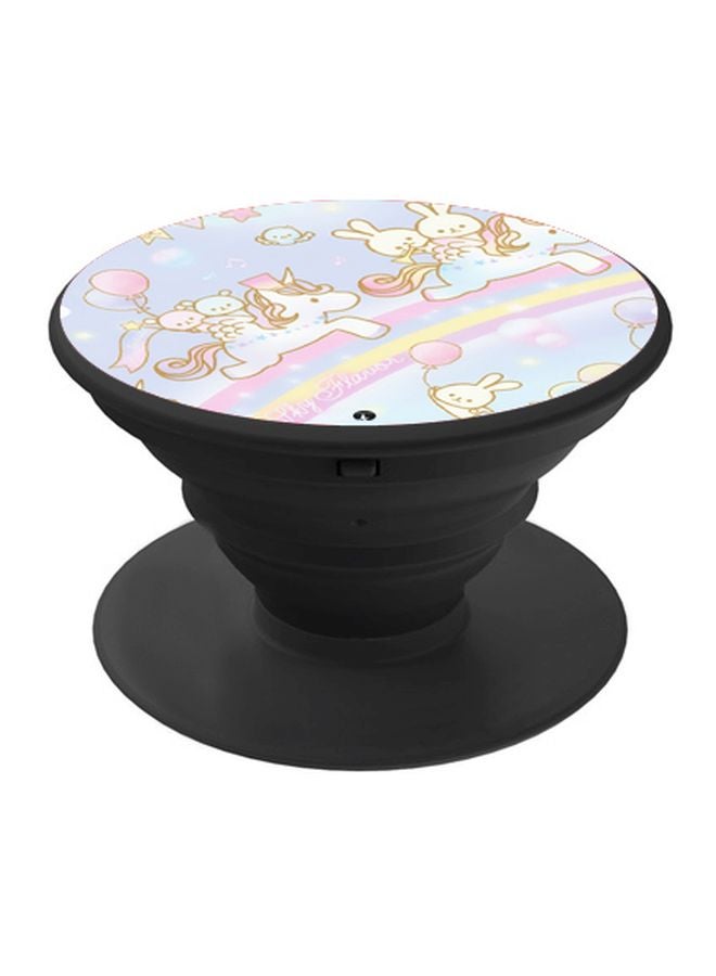 BP Unicorn Printed Pop Socket Phone Holder Pink/Blue/Black - Image 1