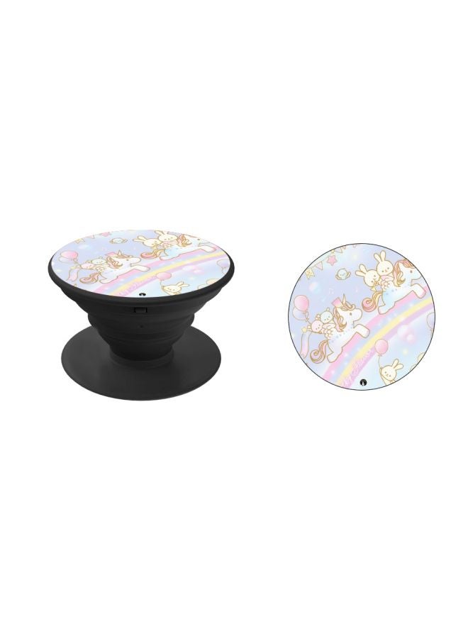 BP Unicorn Printed Pop Socket Phone Holder Pink/Blue/Black - Image 2