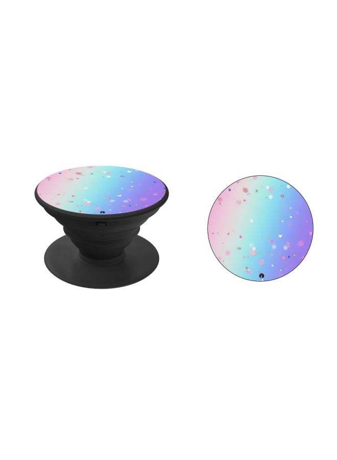 BP Dot Printed Pop Socket Phone Holder Blue/Purple/Black - Image 2