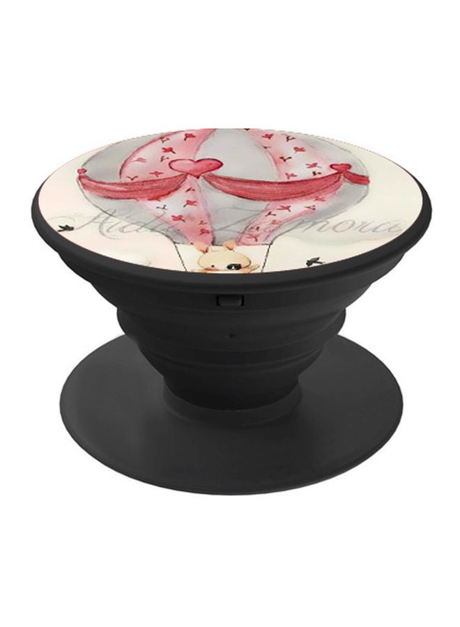 BP Parachute Printed Pop Socket Phone Holder Beige/Pink/Black - Image 1
