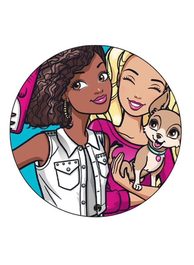 BP Cartoon Printed Pop Socket Phone Holder Beige/Pink/Black - Image 2