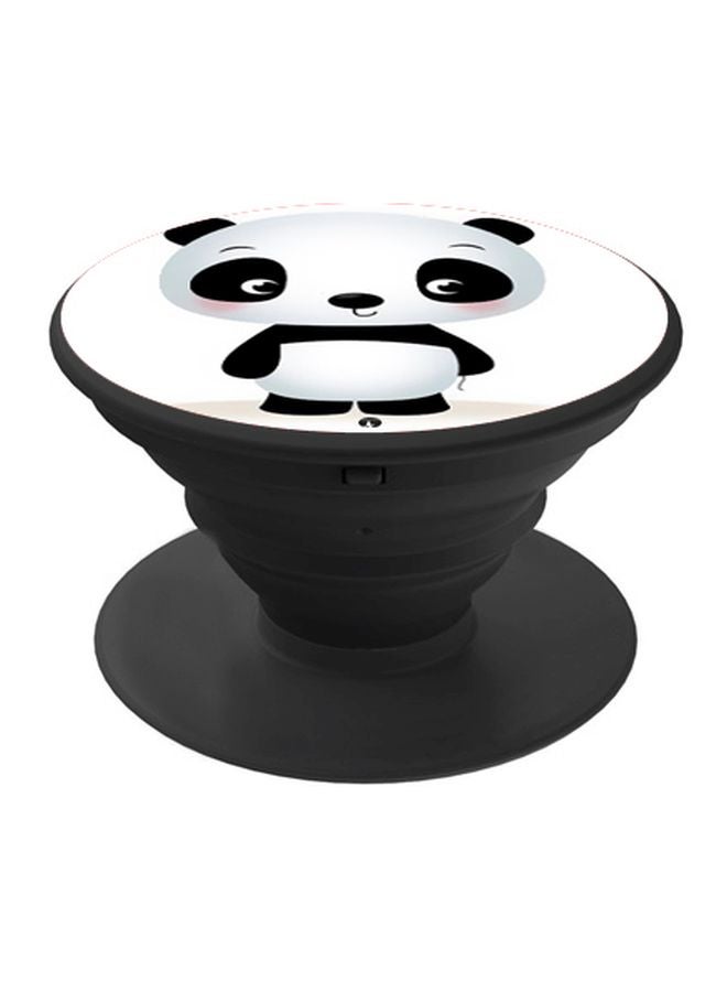 بي بي حامل هاتف بوب سوكيت بطبعة رسومات كرتونية لباندا أبيض/ أسود - Image 1