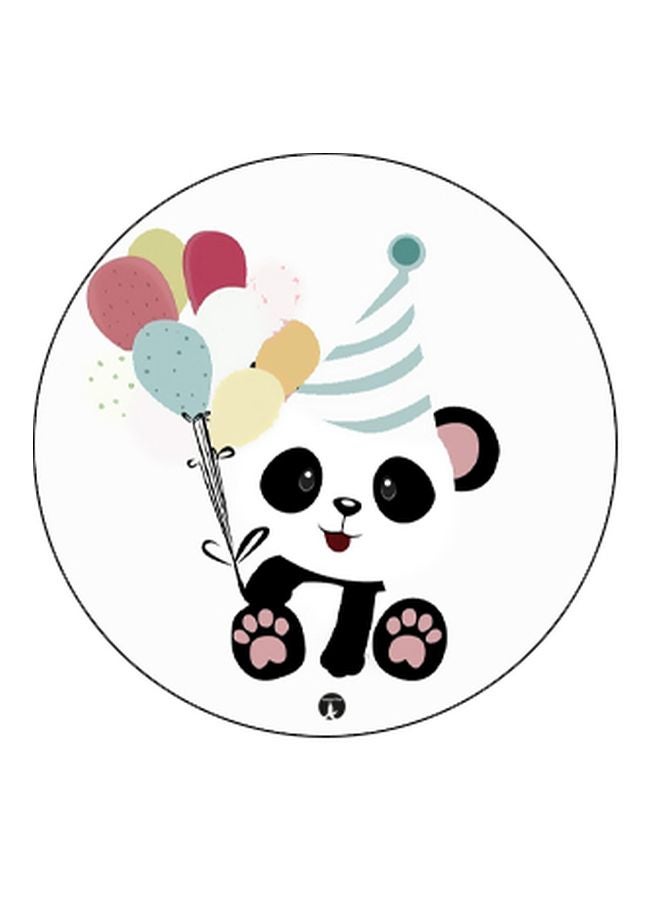 BP Cartoon Panda With Balloons Printed Pop Socket Phone Holder White/Red/Black - Image 2