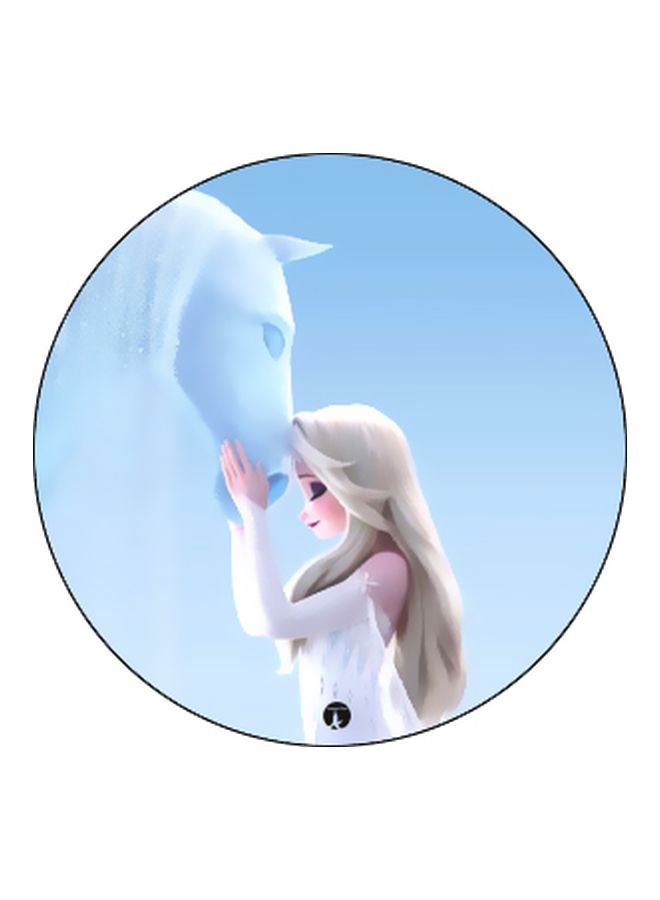 BP Frozen Queen Elsa Printed Pop Socket Phone Holder Blue/White/Black - Image 2