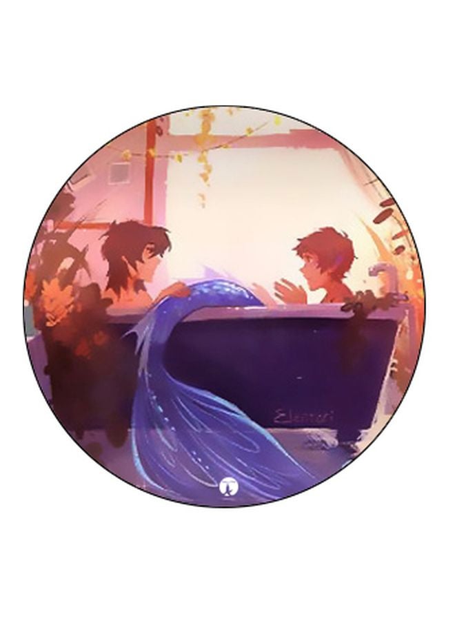 بي بي حامل هاتف على شكل مقبض أصابع منبثق بطبعة رسومات كرتونية أزرق\بيج\أسود - Image 2