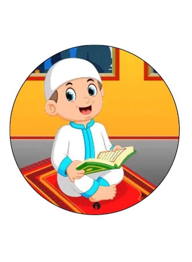 BP Boy Reading Quran Printed Pop Socket Phone Holder White/Grey/Black - Image 2