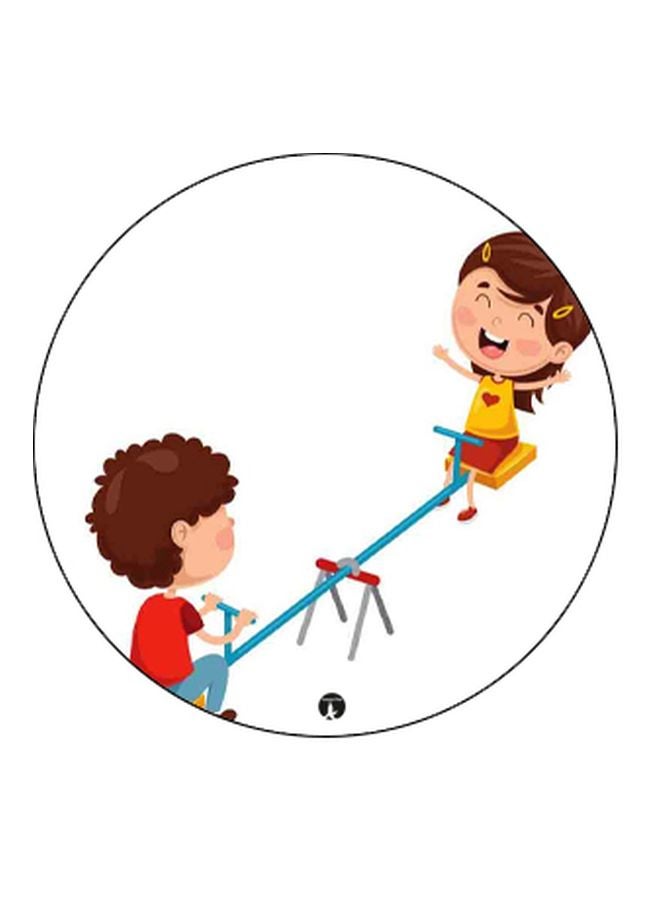 BP Boy And Girl In The Seesaw Printed Pop Socket Phone Holder White/Red/Black - Image 2