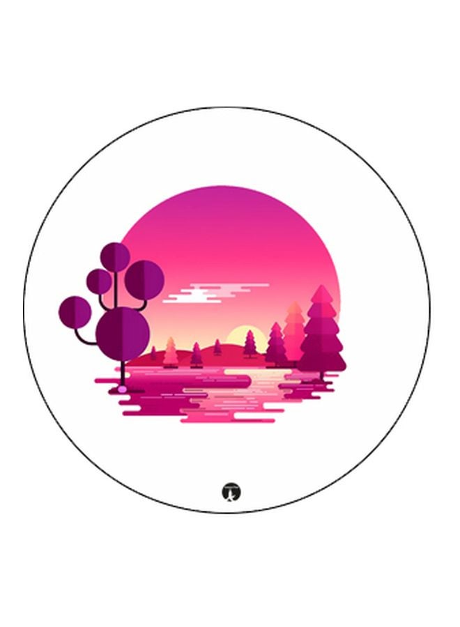 BP Nature Themed Pop Socket Phone Holder White/Pink/Black - Image 2