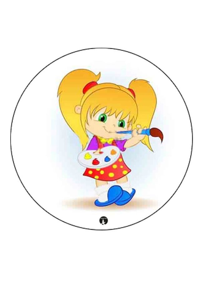 BP Cartoon Printed Pop Socket Phone Holder Yellow/White/Black - Image 2