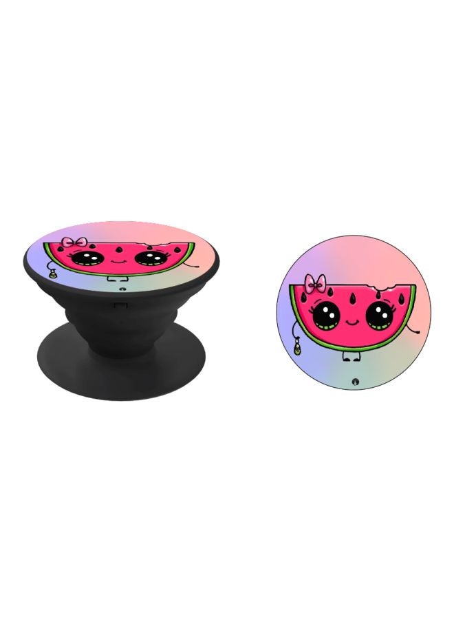BP Watermelon Printed Pop Socket Phone Holder Pink/Green/Black - Image 2