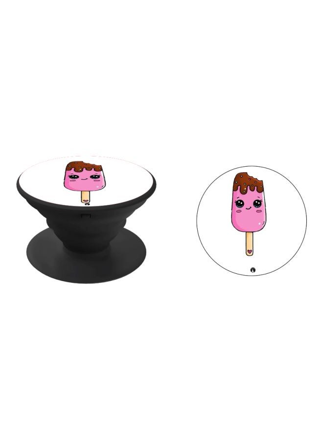 BP Ice Cream Printed Pop Socket Phone Holder White/Pink/Black - Image 2