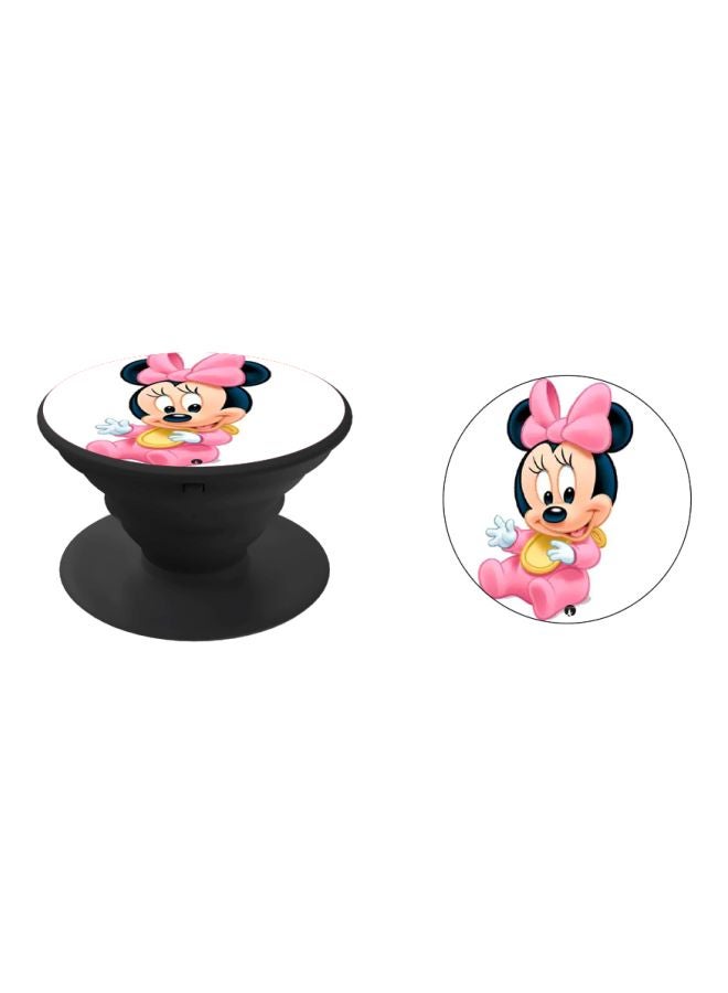 BP Minnie Mouse Printed Pop Socket Phone Holder White/Pink/Black - Image 2