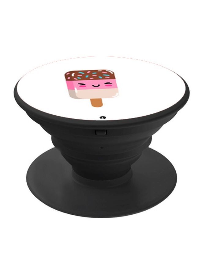 BP Ice Cream Printed Pop Socket Phone Holder White/Pink/Black - Image 1