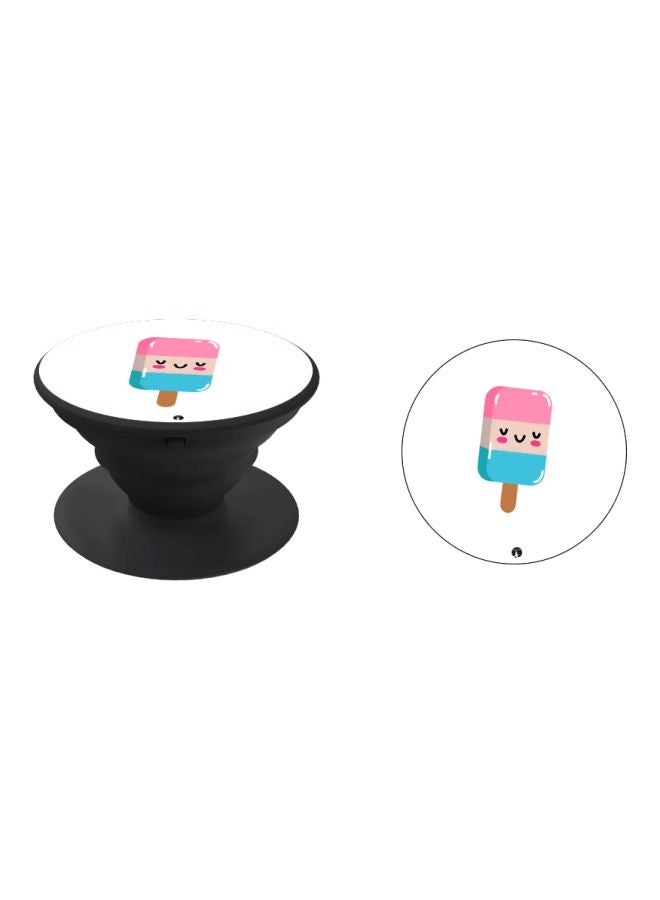 BP Ice Cream Printed Pop Socket Phone Holder White/Pink/Black - Image 2