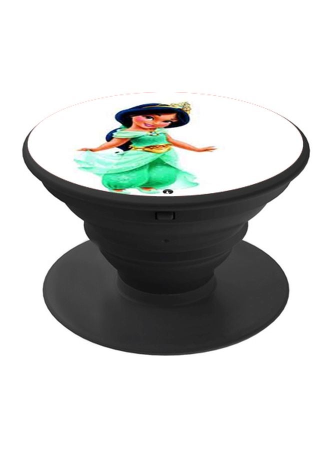 BP Cartoon Printed Pop Socket Phone Holder White/Green/Black - Image 1