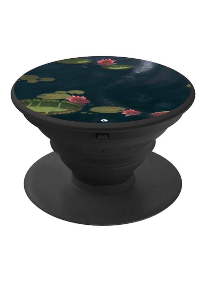 BP Pond Printed Pop Socket Phone Holder Black/Green/Blue - Image 1