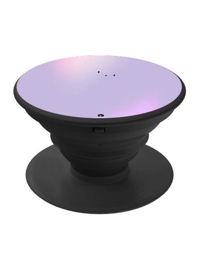 بي بي حامل هاتف منبثق مزين بطبعة أسود/بنفسجي - Image 1