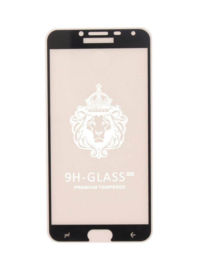 Glass 9H Glass Screen Protector For Samsung Galaxy J4 Black/Clear
