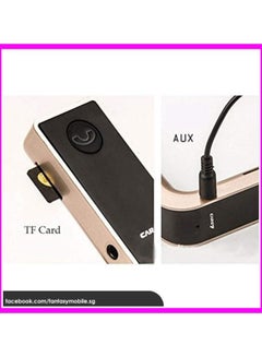CARG7 4-In-1 Wireless Bluetooth Hands-Free Car Charger Gold  - Image 3
