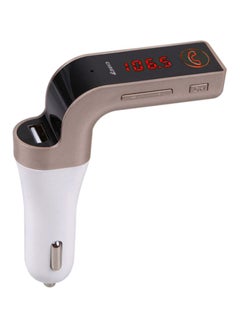 CARG7 USB Car Charger Gold/White  - Image 1