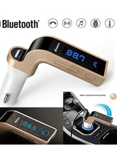CARG7 USB Car Charger Gold/White  - Image 2
