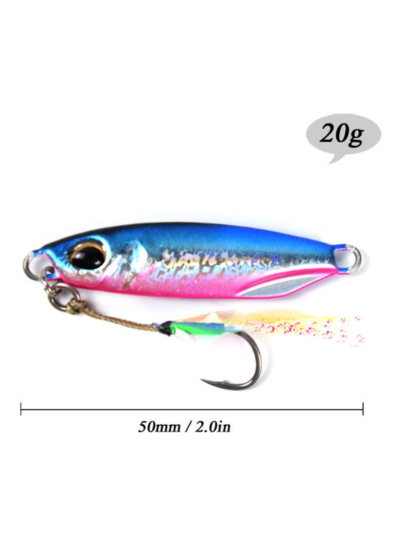 إيهوم طعم صناعي معدني على شكل ملعقة بجيغة لصيد السمك بوزن 20 جرام 10سم - Image 3