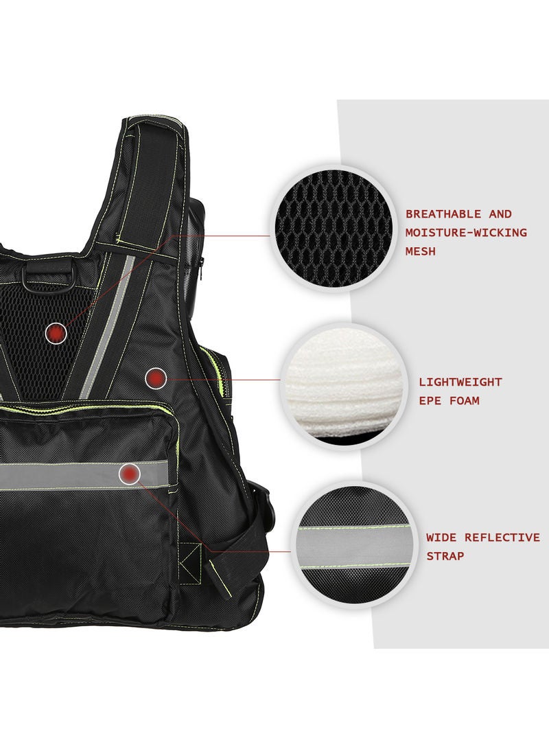 Generic Life Jacket With Multiple Pockets 50*8*48cm  - Image 4