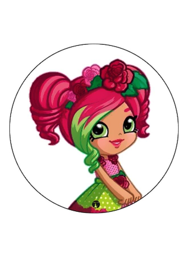 بي بي حامل هاتف بوب سوكيت بطبعة فتاة أبيض/أسود/وردي - Image 2