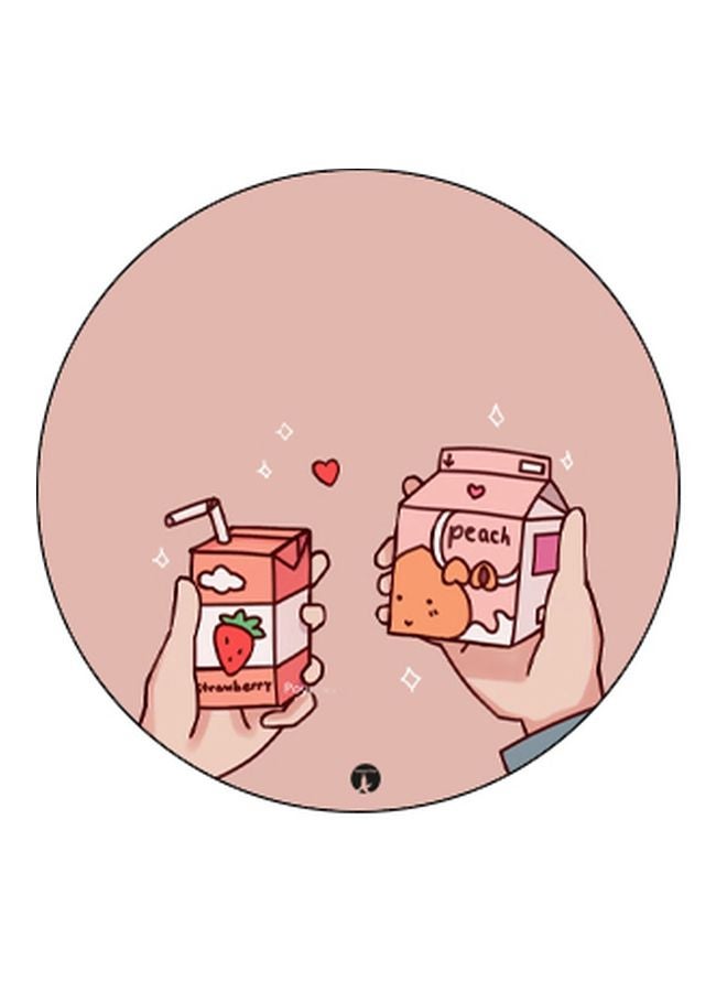 بي بي حامل هاتف بوب سوكيت بطبعة رسمة كرتونية على شكل علبة عصير بيج/ وردي/ أحمر - Image 2