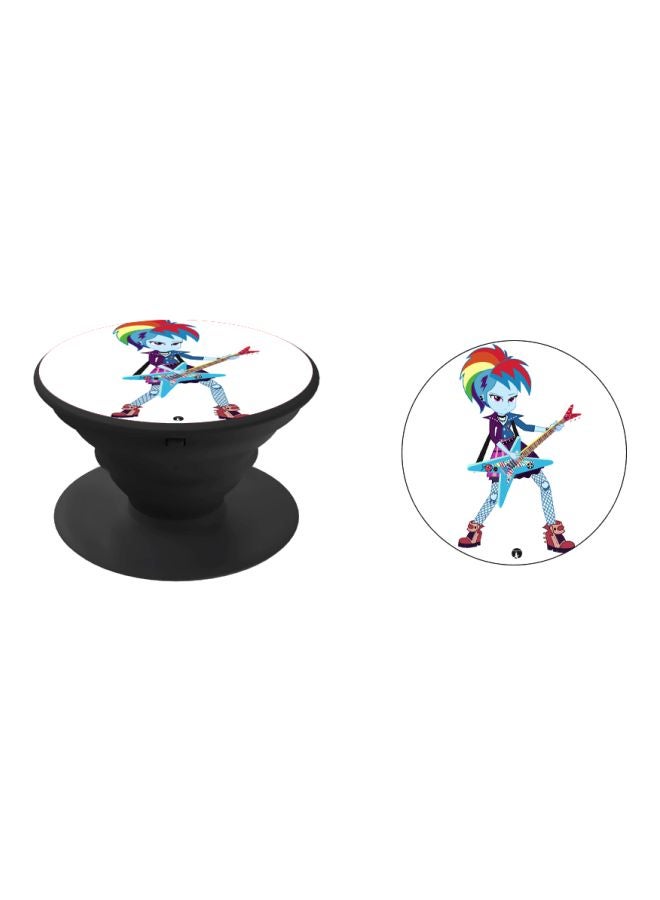 BP Cartoon Printed Pop Socket Phone Holder White/Blue/Yellow - Image 2