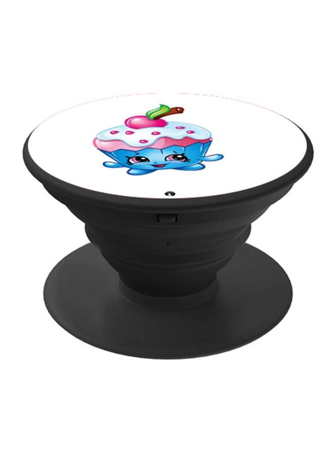 BP Cartoon Cake Printed Pop Socket Phone Holder White/Pink/Blue - Image 1