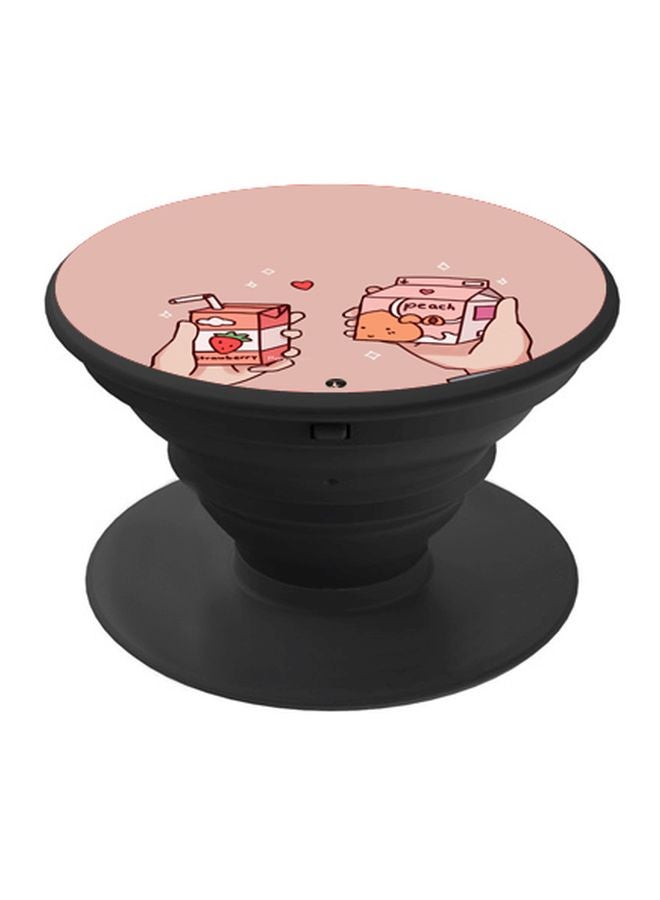 بي بي حامل هاتف بوب سوكيت بطبعة رسمة كرتونية على شكل علبة عصير بيج/ وردي/ أحمر - Image 1