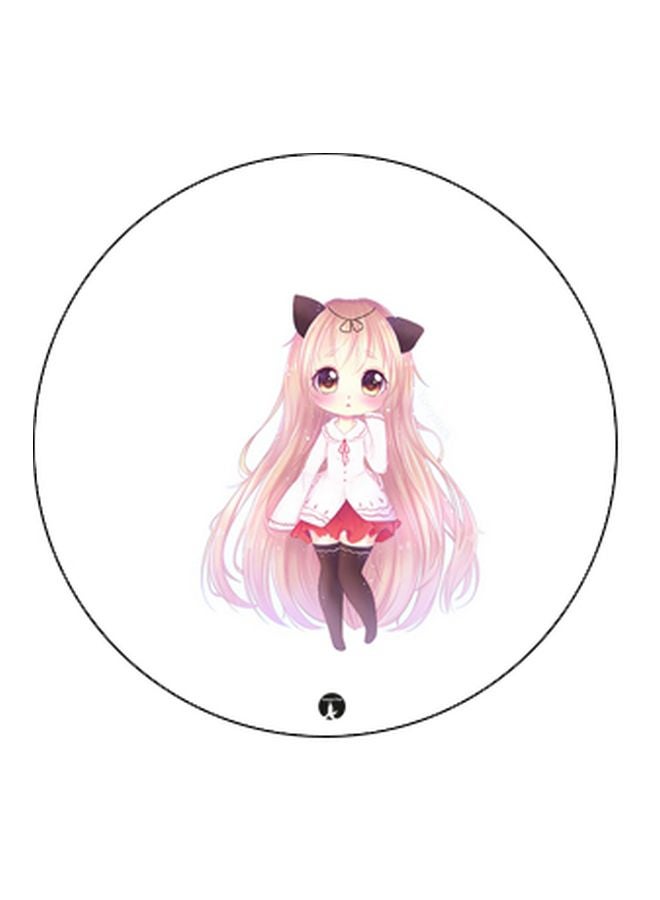 BP Printed Pop Socket Phone Holder White/Pink/Black - Image 2