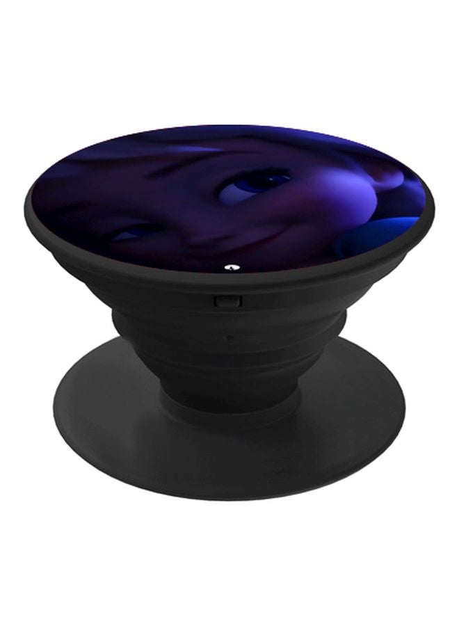 BP Cartoon Printed Pop Socket Phone Holder Blue/Beige/White - Image 1