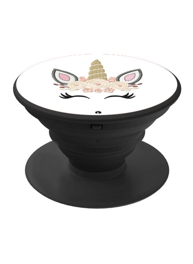 BP Unicorn Printed Pop Socket Phone Holder Beige/Pink/Black - Image 1