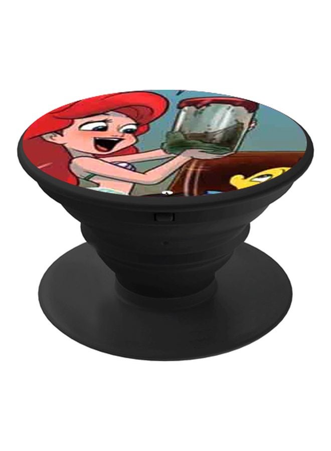 BP Disney Ariel Printed Pop Socket Phone Holder Blue/Red/Black - Image 1