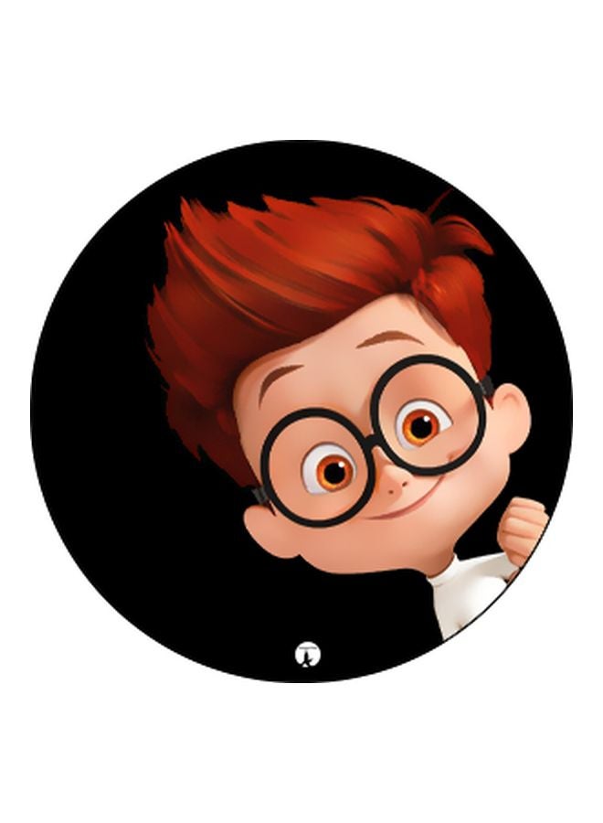 بي بي حامل هاتف على شكل مقبض أصابع منبثق بطبعة رسومات كرتونية أسود/بني/بيج - Image 2