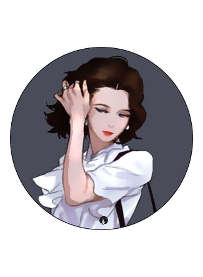 BP Cartoon Printed Pop Socket Phone Holder Black/Grey/White - Image 2