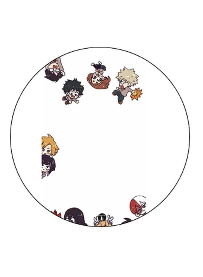 BP Cartoon Characters Printed Pop Socket Phone Holder White/Yellow/Black - Image 2