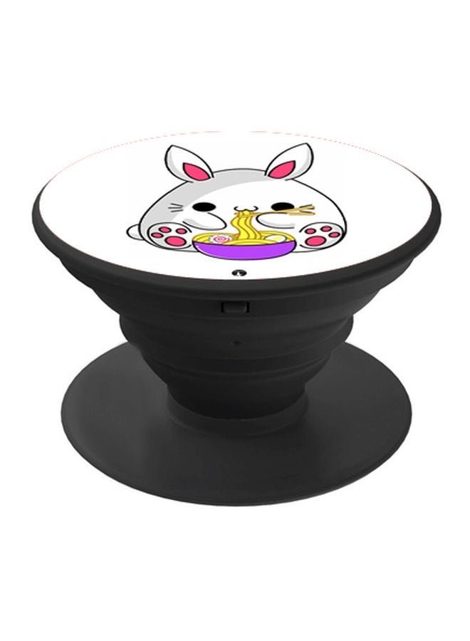 BP Cartoon Printed Pop Socket Phone Holder White/Pink/Black - Image 1