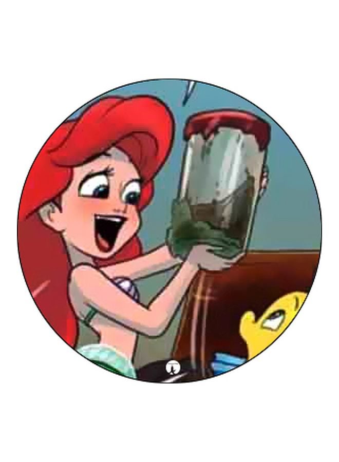 BP Disney Ariel Printed Pop Socket Phone Holder Blue/Red/Black - Image 2