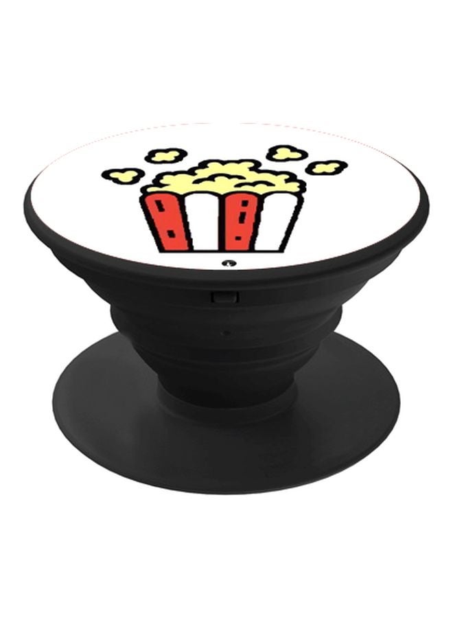 بي بي حامل هاتف على شكل مقبض أصابع منبثق بطبعة رسومات كرتونية أبيض/ أصفر/ أحمر - Image 1