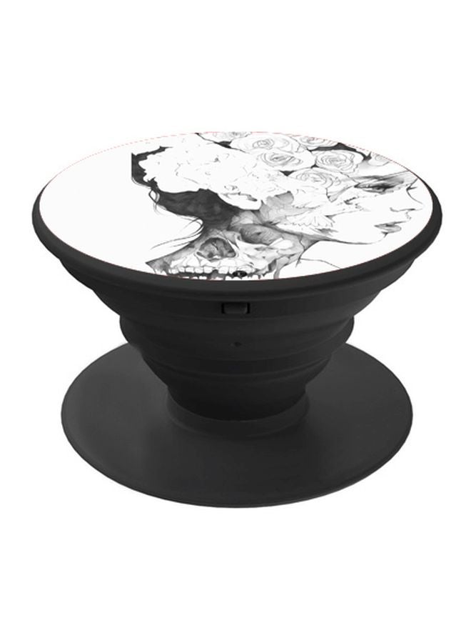 BP Girl Printed Pop Socket Phone Holder White/Grey/Black - Image 1