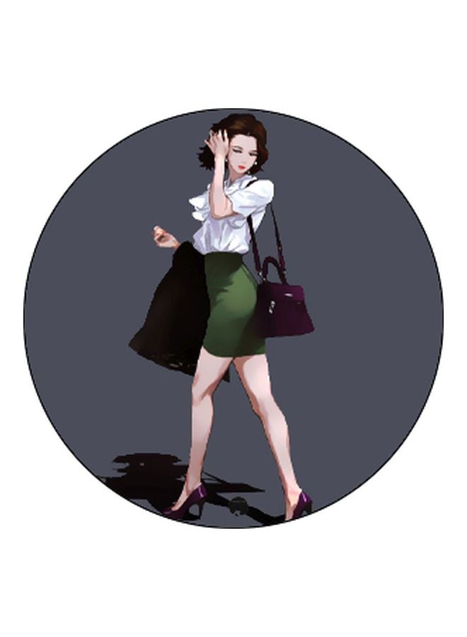 BP Cartoon Printed Pop Socket Phone Holder Black/Grey/White - Image 2