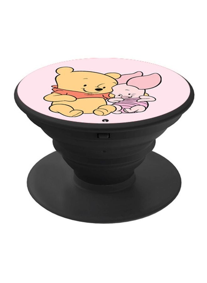 بي بي حامل هاتف بوب سوكيت مطبوع بتصميم كرتوني على شكل دب أسود/وردي/بني - Image 1